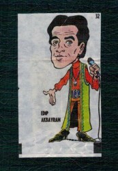 POPTİP KENT 1988 Sakız Kağıdı - Edip Akbayram No 32 # SKZ2024 - 3