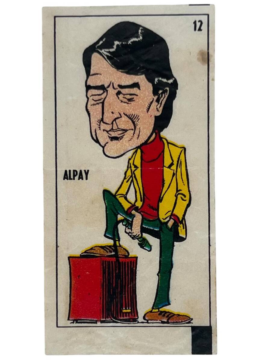 POPTİP -KENT Ünlüler Serisi ALPAY Sticker No 12 -1980 Ler # SKZ1666 - 1