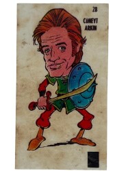 POPTİP -KENT Ünlüler Serisi CÜNEYT ARKIN Sticker No 28 -1980 Ler # SKZ1667 - 3
