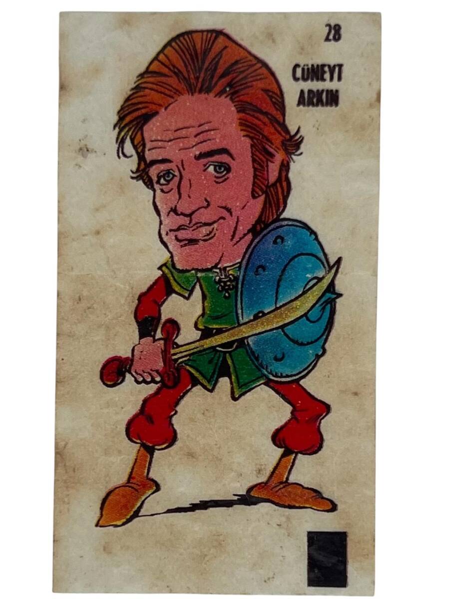POPTİP -KENT Ünlüler Serisi CÜNEYT ARKIN Sticker No 28 -1980 Ler # SKZ1667 - 3