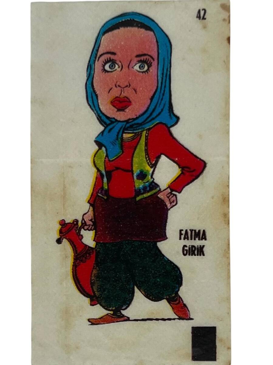 POPTİP -KENT Ünlüler Serisi FATMA GİRİK Sticker No 42 -1980 Ler#SKZ1664 - 1