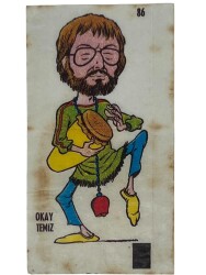 POPTİP -KENT Ünlüler Serisi OKTAY TEMİZ Sticker No 86 -1980 Ler # SKZ1670 - 3