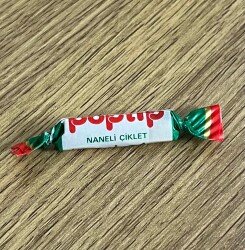 POPTİP (KENT ) Yeşil -1980s Şekersiz Sakız. # SKZ2046 - Gökçekoleksiyon