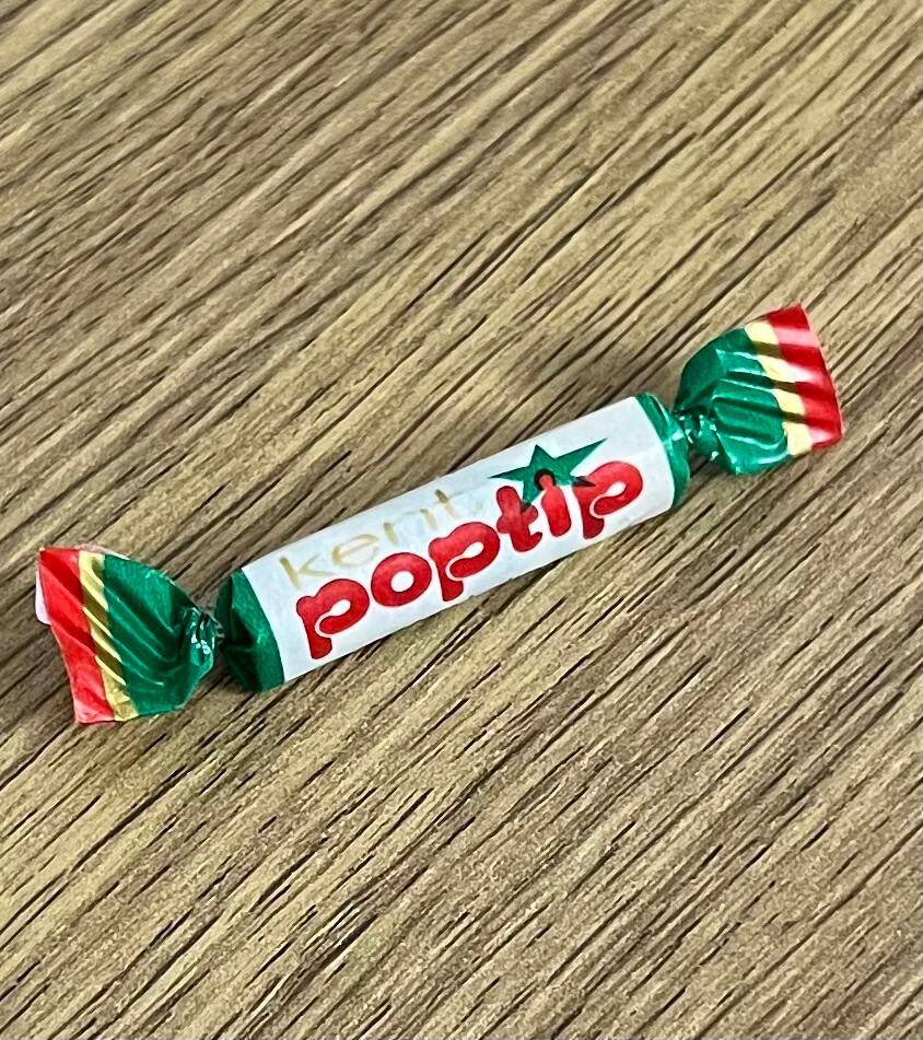 POPTİP (KENT ) Yeşil -1980s Şekersiz Sakız. # SKZ2046 - 1