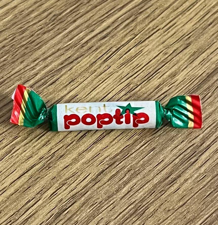 POPTİP (KENT ) Yeşil -1980s Şekersiz Sakız. # SKZ2046 - 3