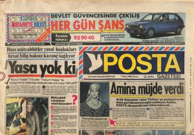 Posta Gazetesi 1 Mart 1985 - Bu Kız Da Brooke Shieldsi Taklit Ediyor GZ113975 - 1