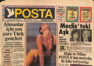 Posta Gazetesi 1 Mayıs 1984 - Perihan Savaş Kesin Kararlı - Flashdance Bir Dublörün Zaferidir GZ114235 - 1