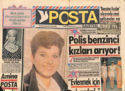 Posta Gazetesi 1 Ocak 1985 - Türk Asıllı Ünlü Falcı Aminanın Jesti GZ91020 - 1