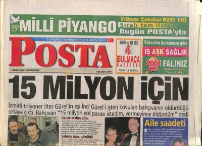 Posta Gazetesi 1 Ocak 2001 - Demirel Emekli Oldu Ama Hala Yollarda - Ajda Pekkan Çok Domuzum GZ93701 - 1