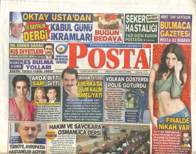 Posta Gazetesi 1 Şubat 2015 - İbrahim Tatlıses Amerikada Ölüm Kalım Ameliyatı GZ105450 - 1