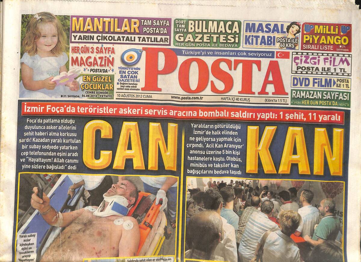 Posta Gazetesi 10 Ağustos 2012 - Selçuk İnan'ın Yerine Mehmet Topal - Süper Kupaya Süper Hakem Cüneyt Çakır! GZ138685 - 1