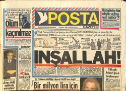 Posta Gazetesi 10 Aralık 1984 - Ajda Pekkan Nerede Evleneceğini Söylemiyor - Sacha Distel Yılbaşında İstanbul'a Geliyor GZ3770 - 2