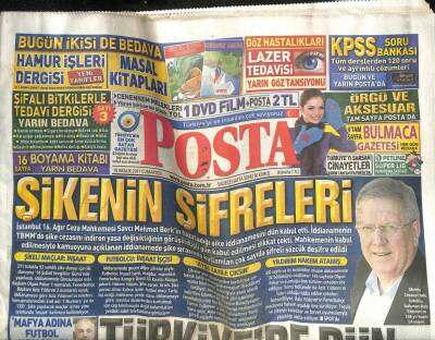 Posta Gazetesi 10 Aralık 2011 - Cübbeli Ahmet Hoca Çeteden Gözaltında GZ100748 - 1
