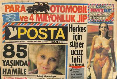 Posta Gazetesi 10 Mayıs 1985 - Emel Sayın , Amerikadaki Evine Yerleşti - Ünlüler Radyoculara Yüz Vermedi GZ96407 - 1