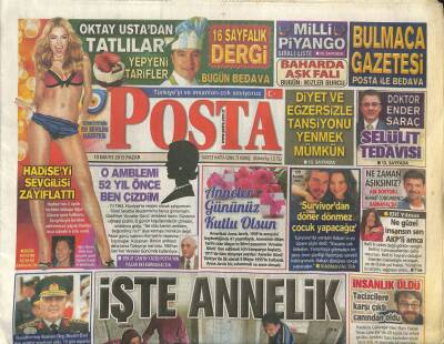 Posta Gazetesi 10 Mayıs 2015 - Türk Ordusu İçin Yapılan Uçak Test Uçuşunda Düştü GZ107398 - 1