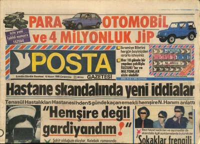 Posta Gazetesi 10 Nisan 1985 - Oya Aydoğan Para Yediği Üç Erkekten Zor Kaçtı GZ114585 - 1
