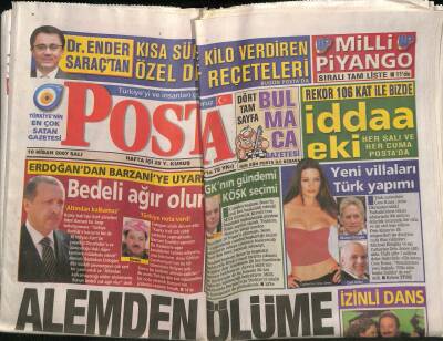 Posta Gazetesi 10 Nisan 2007 - Fatih Tekke , Zenitte Tek Başına Yarışıyor GZ82712 - 1