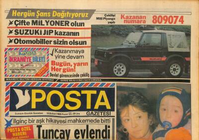 Posta Gazetesi 10 Şubat 1985 - Elizabeth Taylor 35 Yıldır Mutluluğu Arıyor GZ127154 - 1