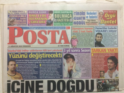 Posta Gazetesi 11 Ağustos 2005 - 3 Yıl Sonra Sezen, Tarkan Yaktı,Özcan Deniz Şansını Yurt Dışında Arıyor GZ27336 - 1