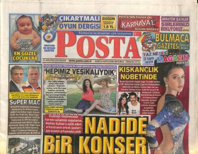 Posta Gazetesi 11 Ağustos 2013 - Ahu Tuğba Sahneye Çıktığı Yılları Anlatıyor GZ106440 - 1