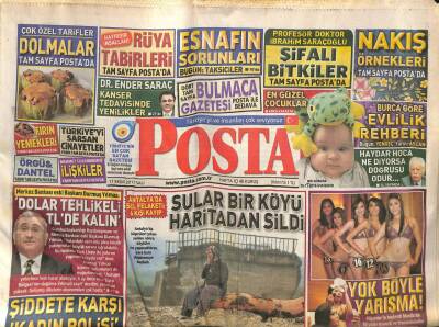 Posta Gazetesi 11 Ekim 2011 - Antalyada Sel Felaketi 6 Kişi Kayıp - Umudumuz Mesut Özil GZ100884 - 1