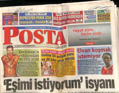 Posta Gazetesi 11 Eylül 2004 - Boğaziçi Köprüsü Acil Bakım İstiyor GZ82655 - 1