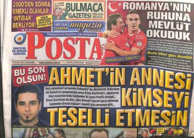 Posta Gazetesi 11 Eylül 2013 - Romanyanın Ruhuna Mevlüt Okuduk 2-0 GZ107089 - 1