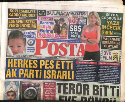 Posta Gazetesi 11 Mayıs 2013 - Esnafın İsteği Vergi İndirimi - Kenan Işıkı Sorguya Çektiler GZ98261 - 1
