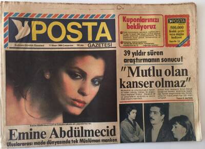 Posta Gazetesi 11 Nisan 1984 - Neşe Erberke Fransız Dergisi 5 Sayfa Ayırdı Kraliçe İle Adım Adım İstanbul GZ13828 - 1