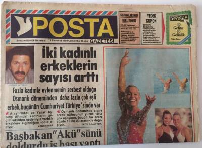 Posta Gazetesi 11 Temmuz 1984 - İki Kadınlı Erkeklerin Sayısı Arttı GZ13770 - 1