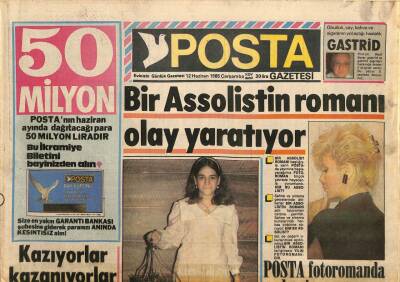 Posta Gazetesi 12 Haziran 1985 - Carolinein İntikamı - Denktaş Seçim Sonucundan Memnun GZ113834 - 1