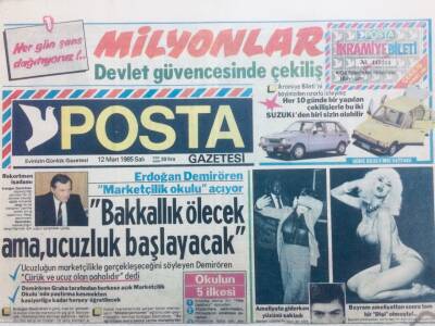 Posta Gazetesi 12 Mart 1985 - Bakkallık Ölecek Ucuzluk Başlayacak GZ41893 - 1