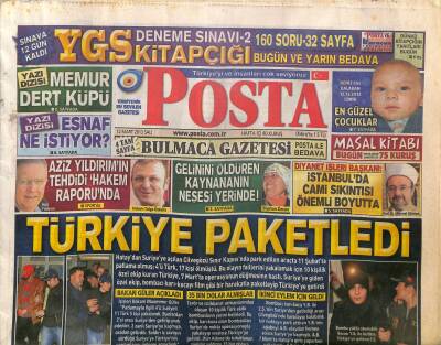 Posta Gazetesi 12 Mart 2013 - Aziz Yıldırımın Tehdidi Hakem Raporunda - Galatasaray Evinde Gibi... GZ125791 - 1