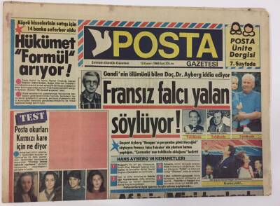 Posta Gazetesi 13 Kasım 1984 - Af İçin Mini Toplantı GZ13108 - 1