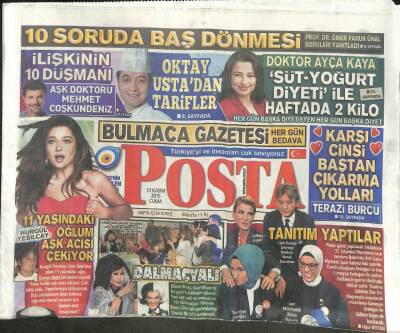 Posta Gazetesi 13 Kasım 2015 - Nurgül Yeşilçay Oğlum Aşk Acısı Çekiyor GZ104855 - 1