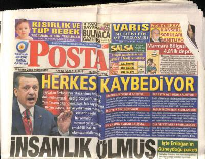 Posta Gazetesi 13 Mart 2008 - Aponun Sevgilisi Rozerin Yakalandı GZ82643 - 1