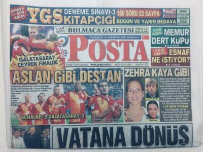 Posta Gazetesi 13 Mart 2013 - Zehra Çilingiroğlunun Vukuatı GZ47679 - 1