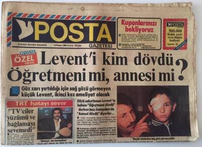 Posta Gazetesi 13 Nisan 1984 - Milli Takım Kaptanı Fatih Terimin Evdeki Topu 20 Günlük Kızı GZ13829 - 2