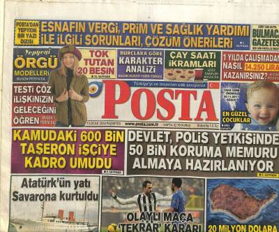 Posta Gazetesi 13 Ocak 2014 - Kamuda 600 Bin Taşeron İşçiye Kadro Umudu GZ107394 - 1