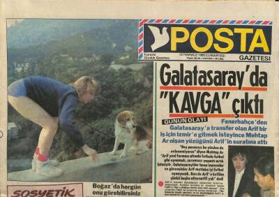 Posta Gazetesi 13 Temmuz 1985 - Galatasarayda Kavga Çıktı GZ113771 - 1