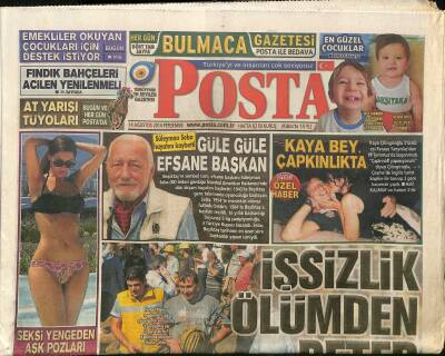 Posta Gazetesi 14 Ağustos 2014 - Süleyman Seba Hayatını Kaybetti - Bahçeliyi İstifa Sorusu Kızdırdı GZ125796 - 1