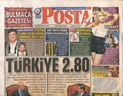 Posta Gazetesi 14 Ağustos 2015 - Sinem Kobal Kenan İmirzalıoğlu İle Aşk Yaşıyor GZ106484 - 1