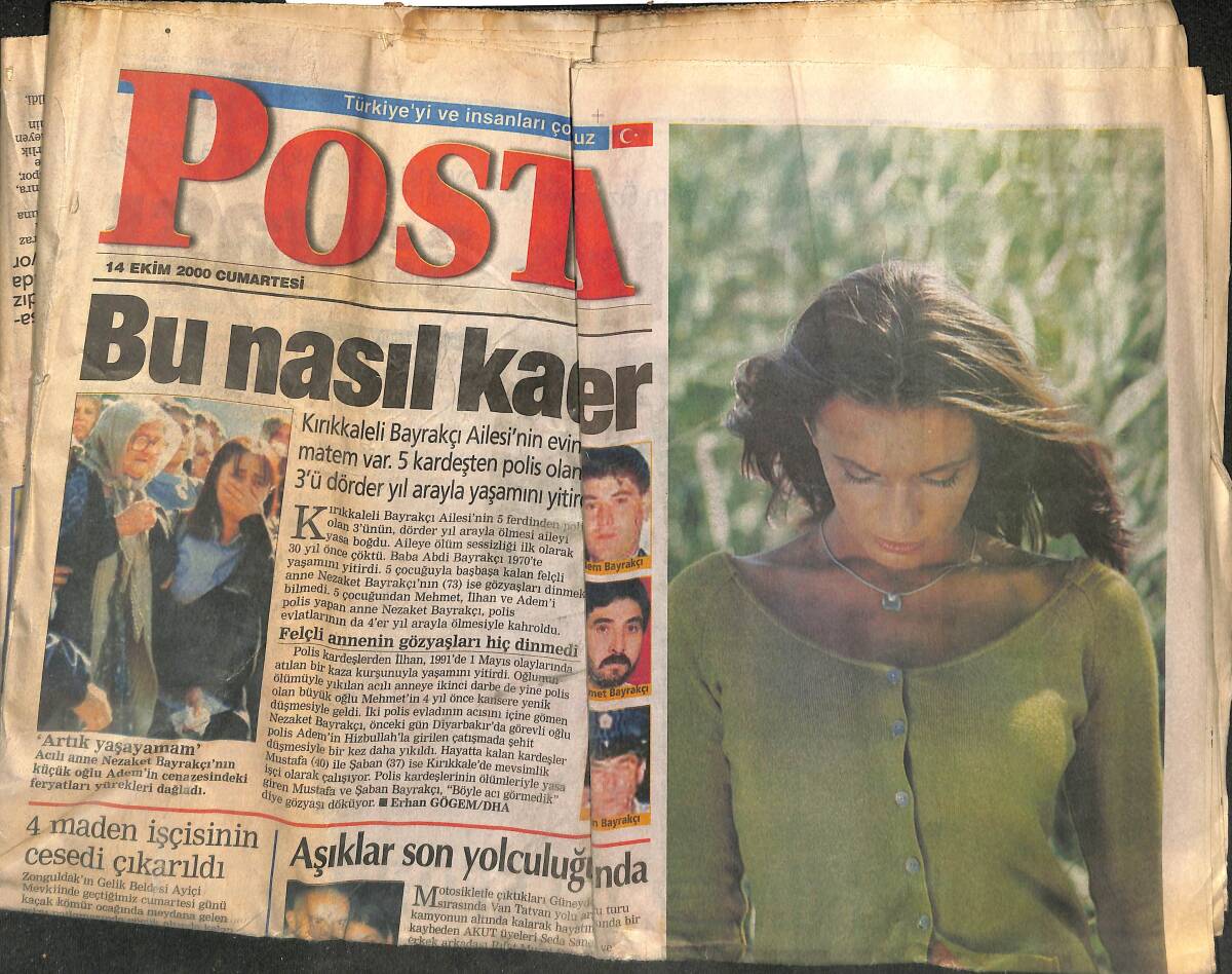 Posta Gazetesi 14 Ekim 2000 - Galatasaray Moral Peşinde GZ152786 - 1