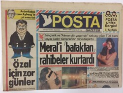 Posta Gazetesi 14 Kasım 1984 - Özal İçin Zor Günler GZ13103 - 1