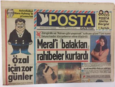 Posta Gazetesi 14 Kasım 1984 - Özal İçin Zor Günler GZ13103 - 1