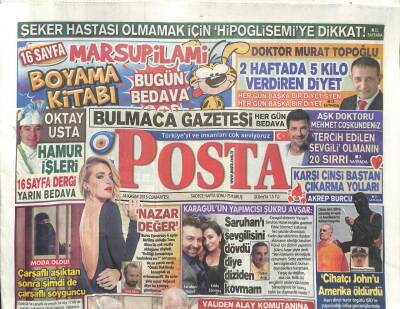 Posta Gazetesi 14 Kasım 2015 - Cihatçı Johnu Amerika Öldürdü GZ104856 - 1