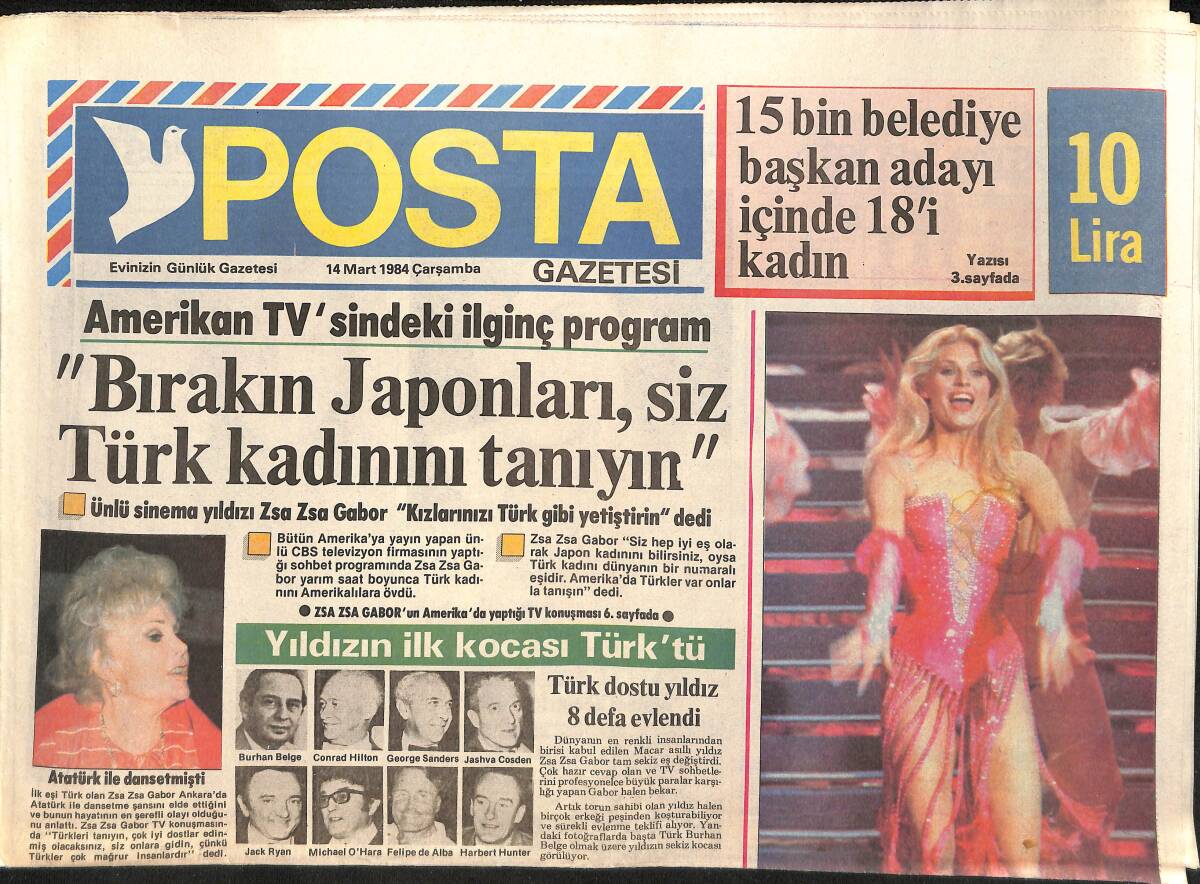 Posta Gazetesi 14 Mart 1984 - Kemal Sunal : '' Seyirci Beni Alain Delon'dan Çok Beğenir '' GZ155366 - 1