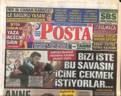 Posta Gazetesi 14 Mayıs 2013 - İşte Dan Brownun Şifresi - F-16 Düştü Pilot Şehit GZ106462 - 1