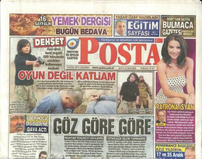 Posta Gazetesi 14 Ocak 2015 - İlber Ortaylı Dışişlerine Dava Açtı - Kanada Göçmen Arıyor GZ106442 - 1
