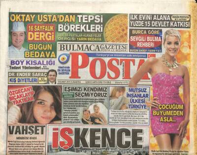 Posta Gazetesi 14 Şubat 2015 - 28 Şubat Döneminin Kilit İsmi Ölü Bulundu GZ107405 - 1